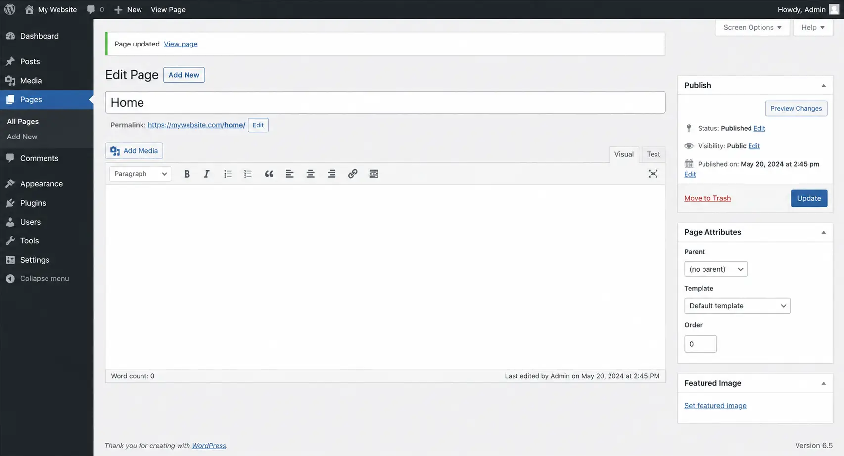 Gutenberg editor example